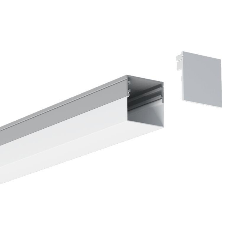 LED Strip Lighting Channel With Square LED Diffuser For 32mm 5050 Brightest LED Light Strip LED Strip Lighting Channel With Square LED Diffuser For 32mm 5050 Brightest LED Light Strip